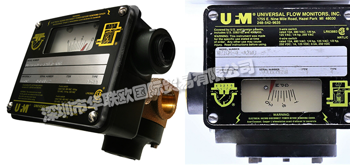 美國UFM(UNIVERSAL FLOW MONITORS)流量計流量開關
